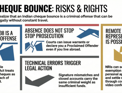 NRI cheque bounce case legal help
