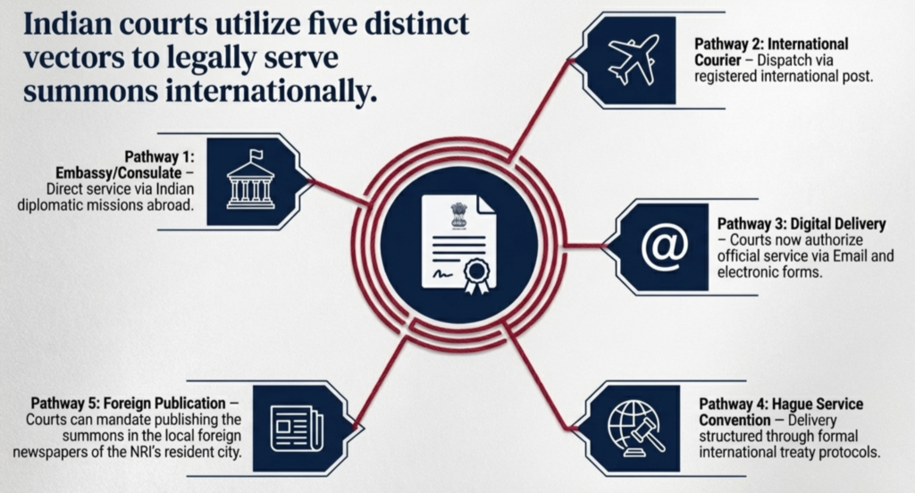 How summons are served to NRIs 