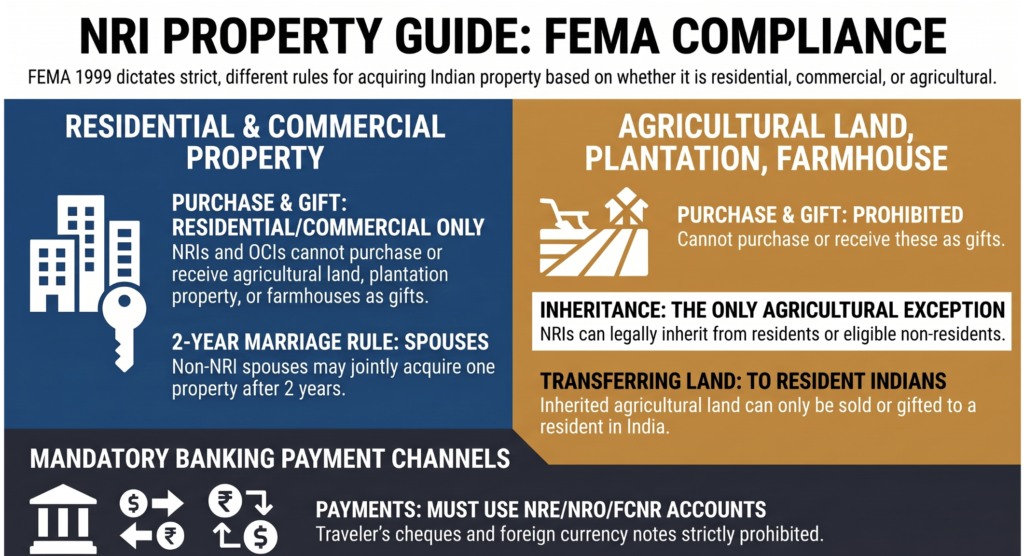 Acquisition and transfer of immovable property by NRI or OCI: A Complete guide for NRIs/OCIs