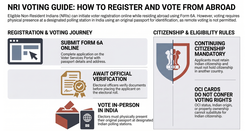 NRI Voting Rights in India: Eligibility, Form 6A and Voting Procedure